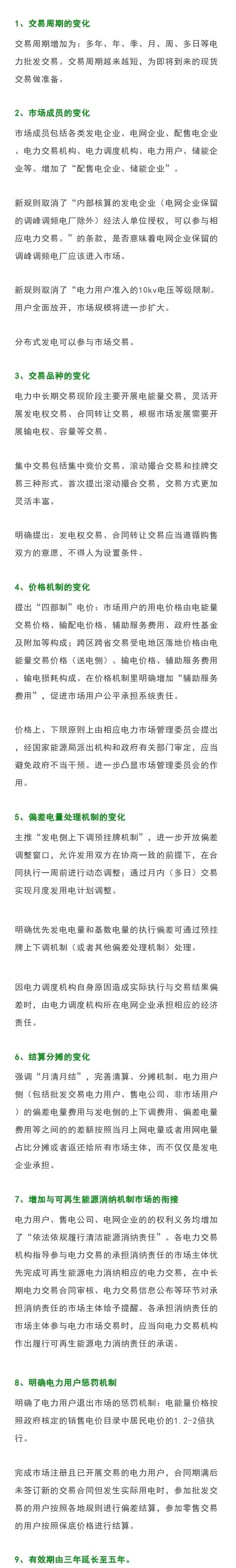 关注｜新版电力中长期交易规则有哪些主要变化？